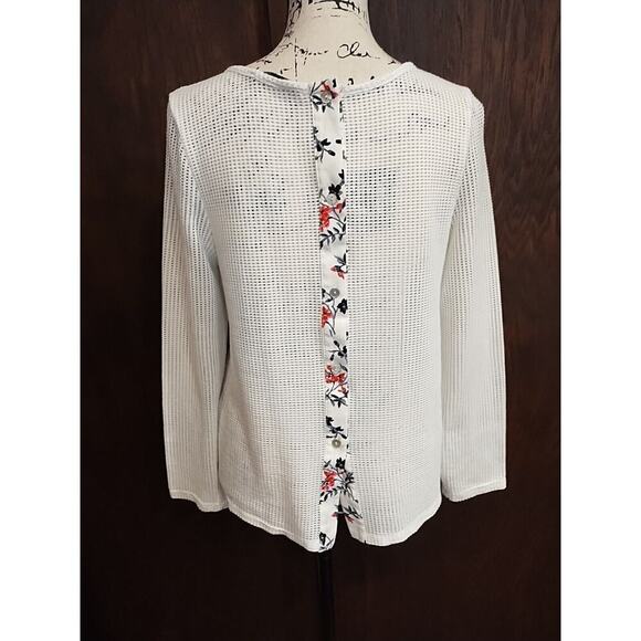 Honey Punch Size Medium Blue White Pink Mesh Button Back Top Cottagecore Fairy - Picture 3 of 5